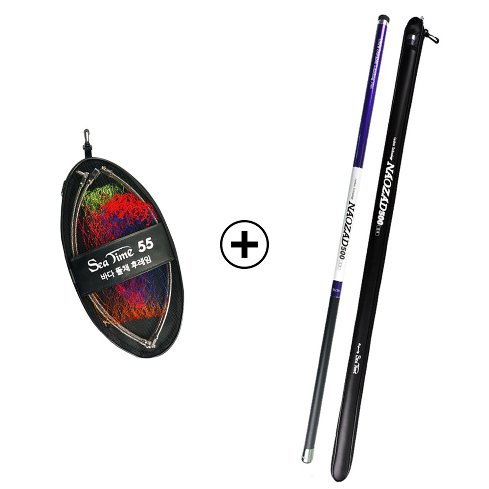 씨타임 Naozad 바다뜰채 500 카본 낚시 로드 뜰채대 나오자드 44,000원