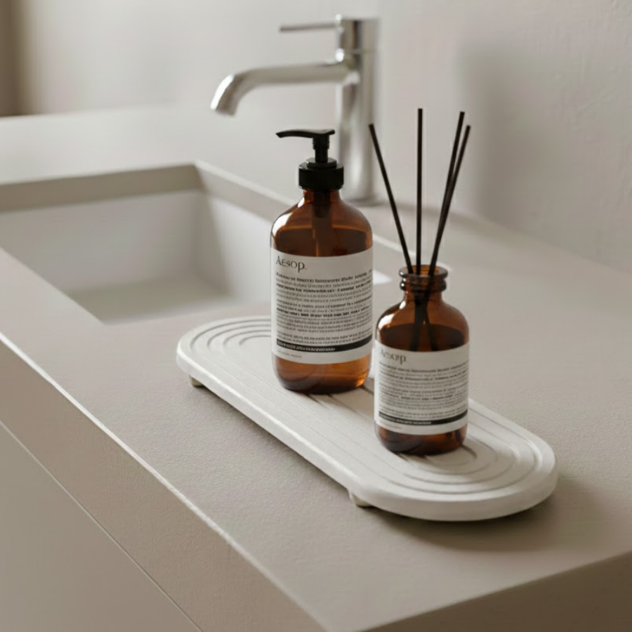 엘리무아 규조토 플랫 욕실선반/주방선반, 1개, 화이트 12,900원