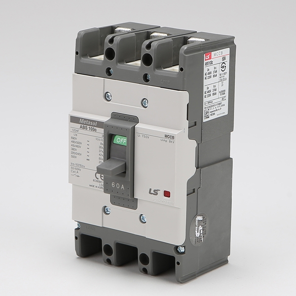 uga123 LS산전 ABS 103C(3P) 30A 50A 60A 75A 100A 125A 85kA 배선용차단기 MCCB 97,100원