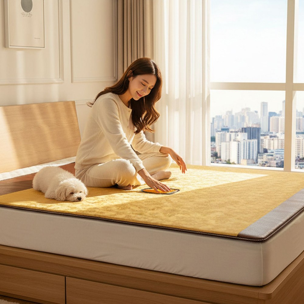 [두꺼운전기매트] 한일온열기 악어매화 슈퍼싱글 그래핀 탄소 카본 전자파안심 EMF 온열 난방 1인 퀸사이즈 전기매트 전기요 전기장판 176,600원