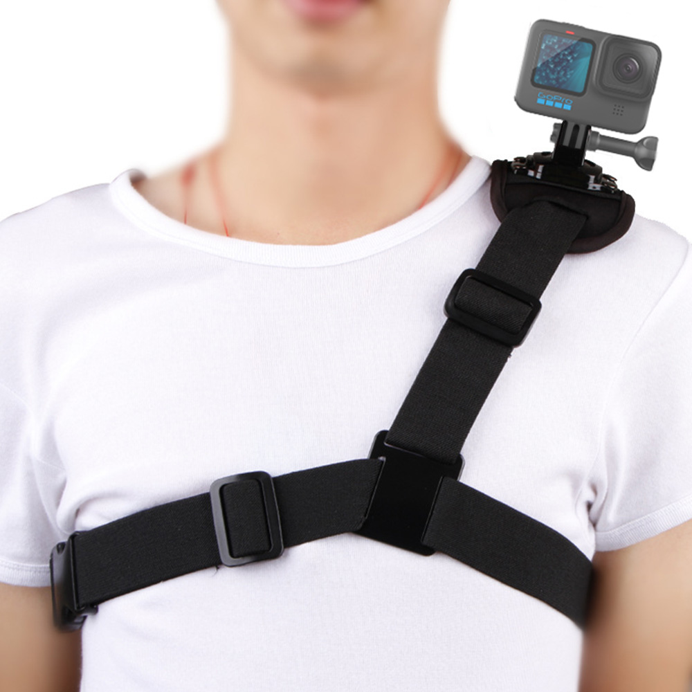 고프로 액션캠 어깨 거치대 숄더 마운트 1인칭 시점 전후방 촬영 가슴 체스트 밴드, 1개, 단품 13,000원