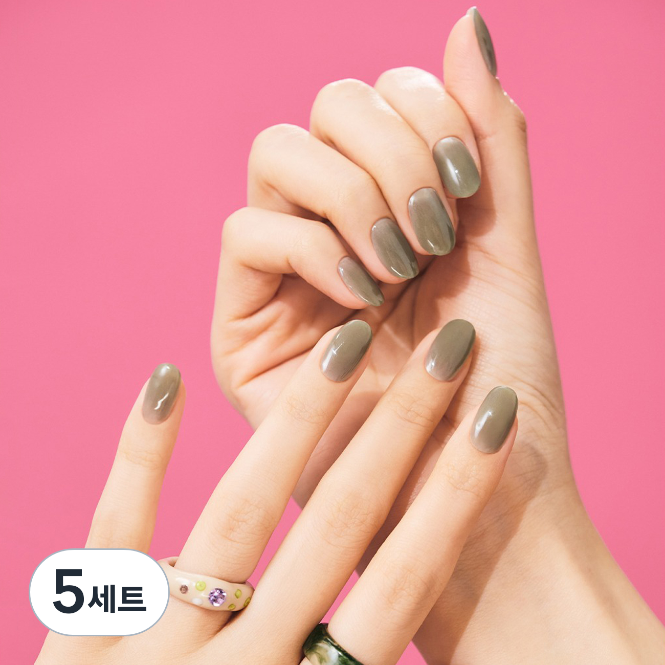 오호라 N 네일 세트, 5개, 애쉬 올리브 111,000원