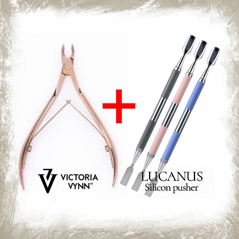 빅토리아빈 프로페셔널 네일니퍼 골드+루카너스 푸셔 네일실기시험재료 네일국시재료 네일케어 큐티클케어 76,000원