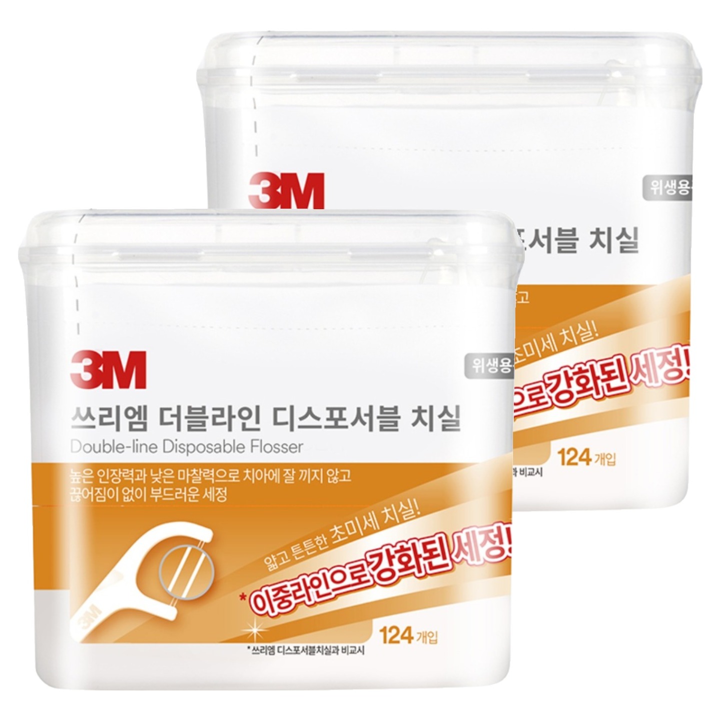 쓰리엠 더블라인 치실 벌크, 124개입, 2개 16,450원