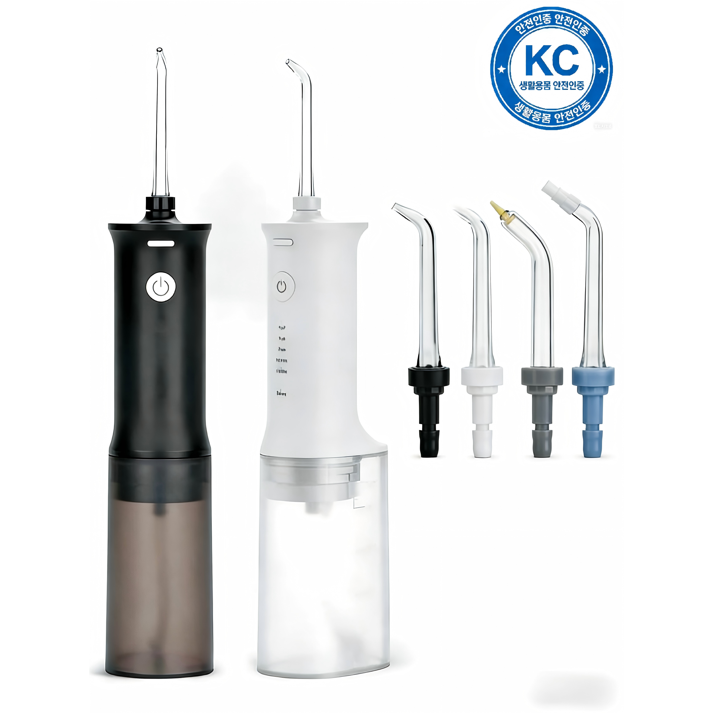[KC인증] ORALCARE 아이얼 휴대용 무선 구강세정기 (아쿠아픽) + 4종 노즐 + IPX7 방수, 블랙, HF230A 23,800원
