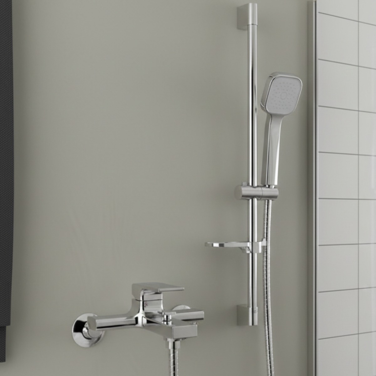 아메리칸스탠다드 욕조수전 샤워기 수전 크롬 스텔라 FB2615 + 가변형 슬라이드바 크롬 FH6135 세트, 1개 148,000원