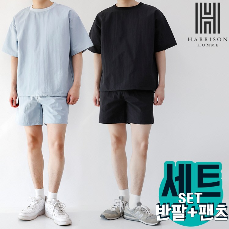 [해리슨] 반팔 반바지 아노락 세트 HA-1494 MEL1027 43,800원
