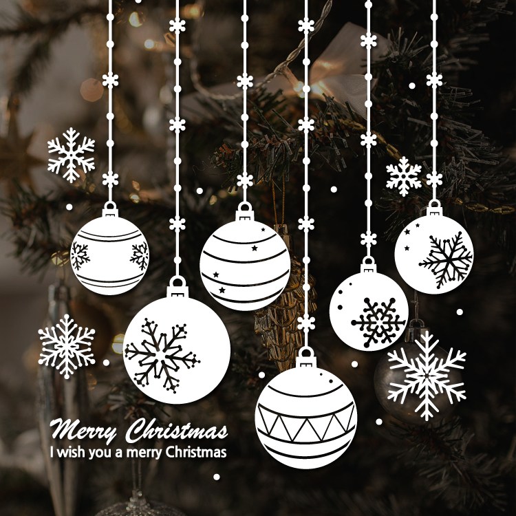 써클 오너먼트 크리스마스 스티커 눈꽃 스티커크리스마스 유리장식 시트지 오너먼트, 화이트, 1개 16,400원