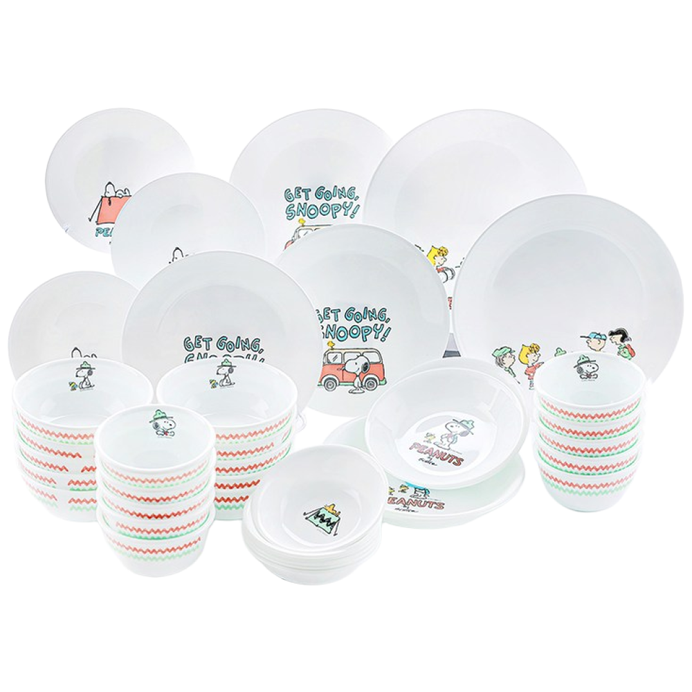 코렐 스누피캠핑 한국형 10인 찬기세트 38p 449,100원