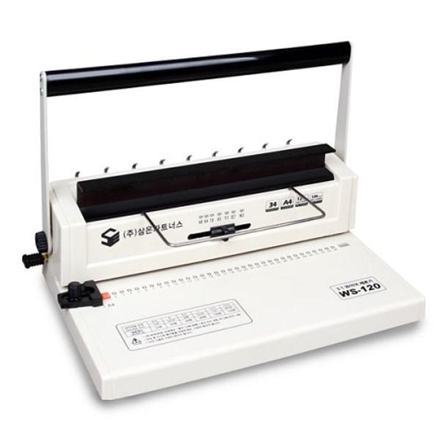 와이어제본기 WS 120 삼은파트너스 와이어제본 전동제본기 중고제본기 클릭링제본기 중철제본기 dew+1910bE 154,970원