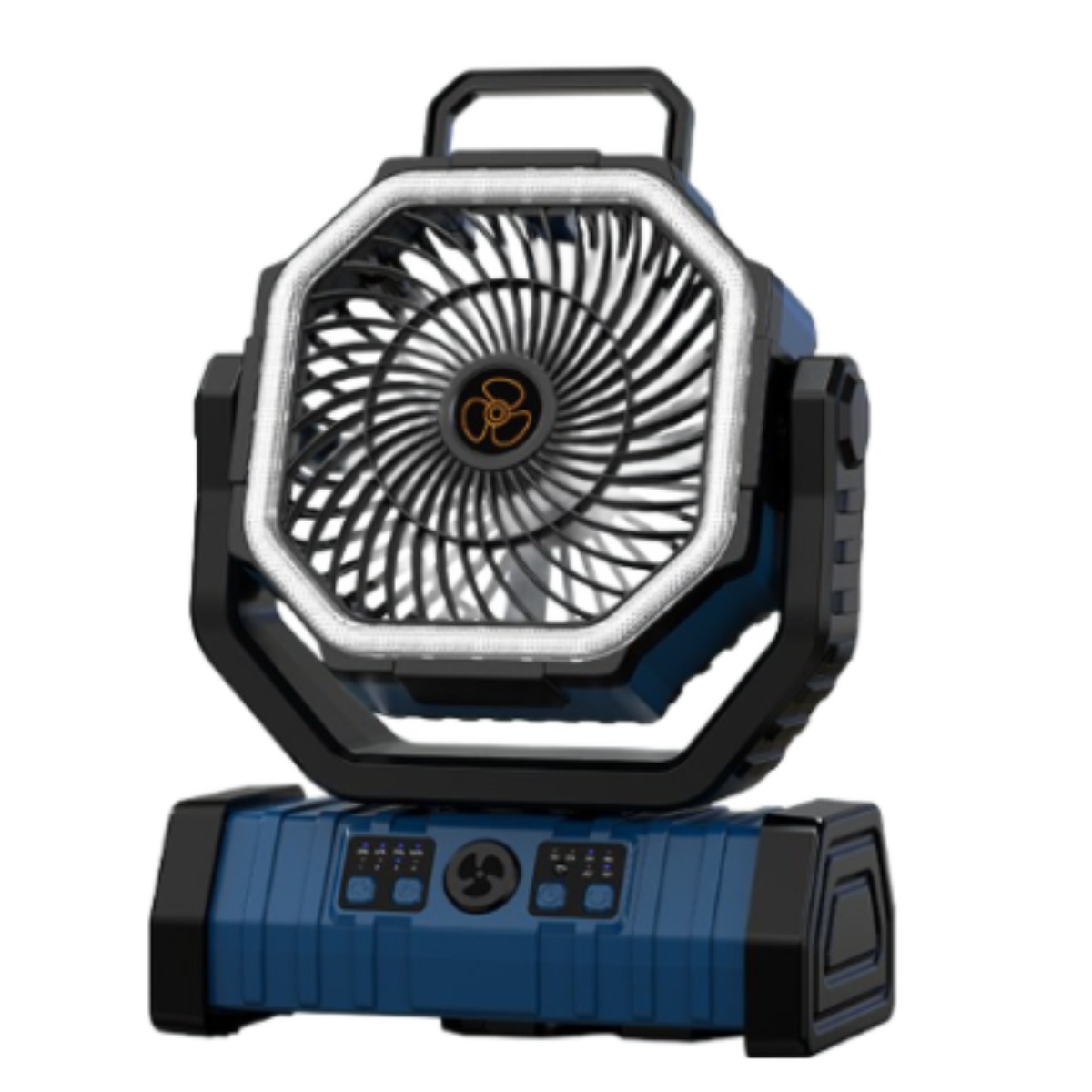 신맥스 F6 야외 캠핑용 무선 피크닉 선풍기 충전식 휴대용 20000mAh 초대용량 배터리 4단계 풍량 LED조명 무소음 탁상용 각도조절 차량용 자연재해 용품 행거식 에너지 절약, 블루 109,990원