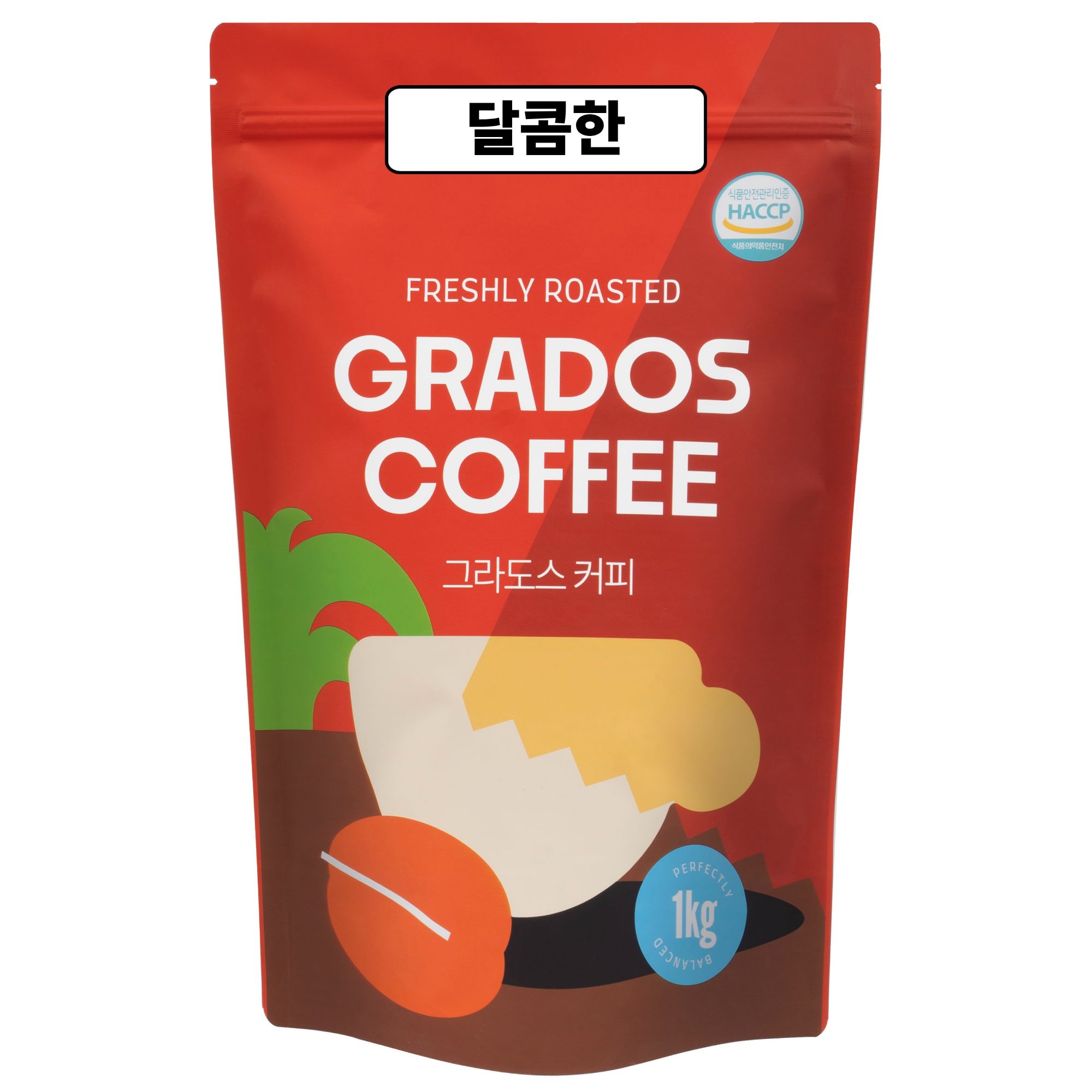 달콤한 블렌드 콜롬비아 과테말라 원두커피 커피콩 맛있는 신선한 그라도스커피, 1개, 1kg, 홀빈(분쇄안함) 28,600원