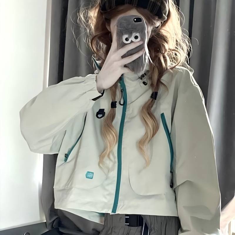 COSYEVNO 쇼트 바람막이 코트 여 봄 가을 신상 카고 재킷 29,600원