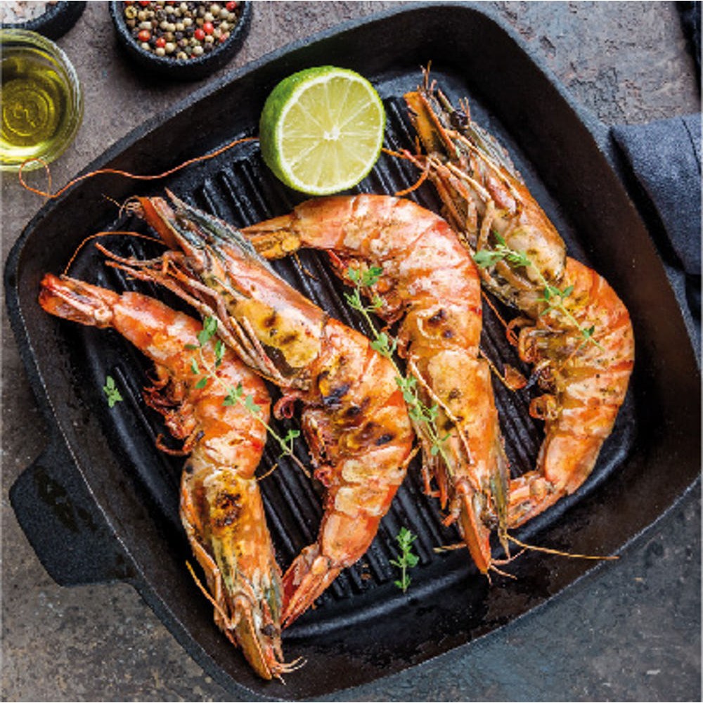 캠핑용 선물용 -45도 급속냉동 킹 블랙타이거 새우 캠핑 새우선물 왕새우 새우소금구이 새우버터구이 간장새우 50,000원