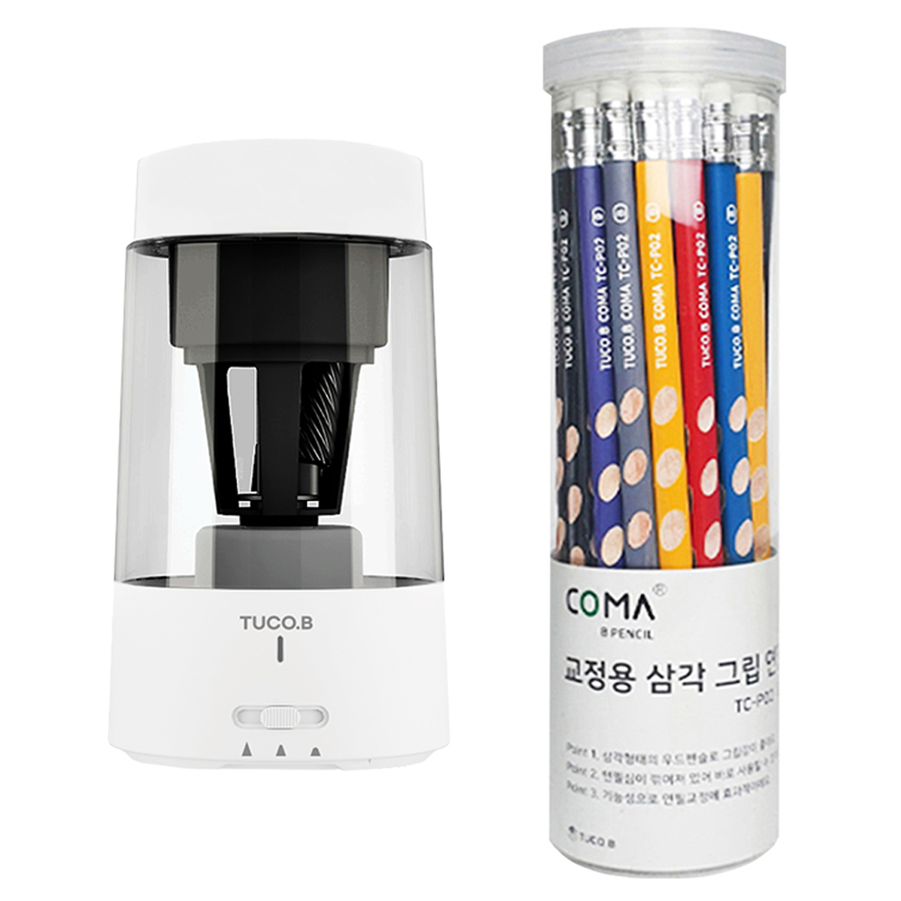 투코비 점보플러스 무선 C타입 전자동 연필깎이 TC-M5 + 코마 삼각 연필 36본 B TC-P02 세트 49,800원