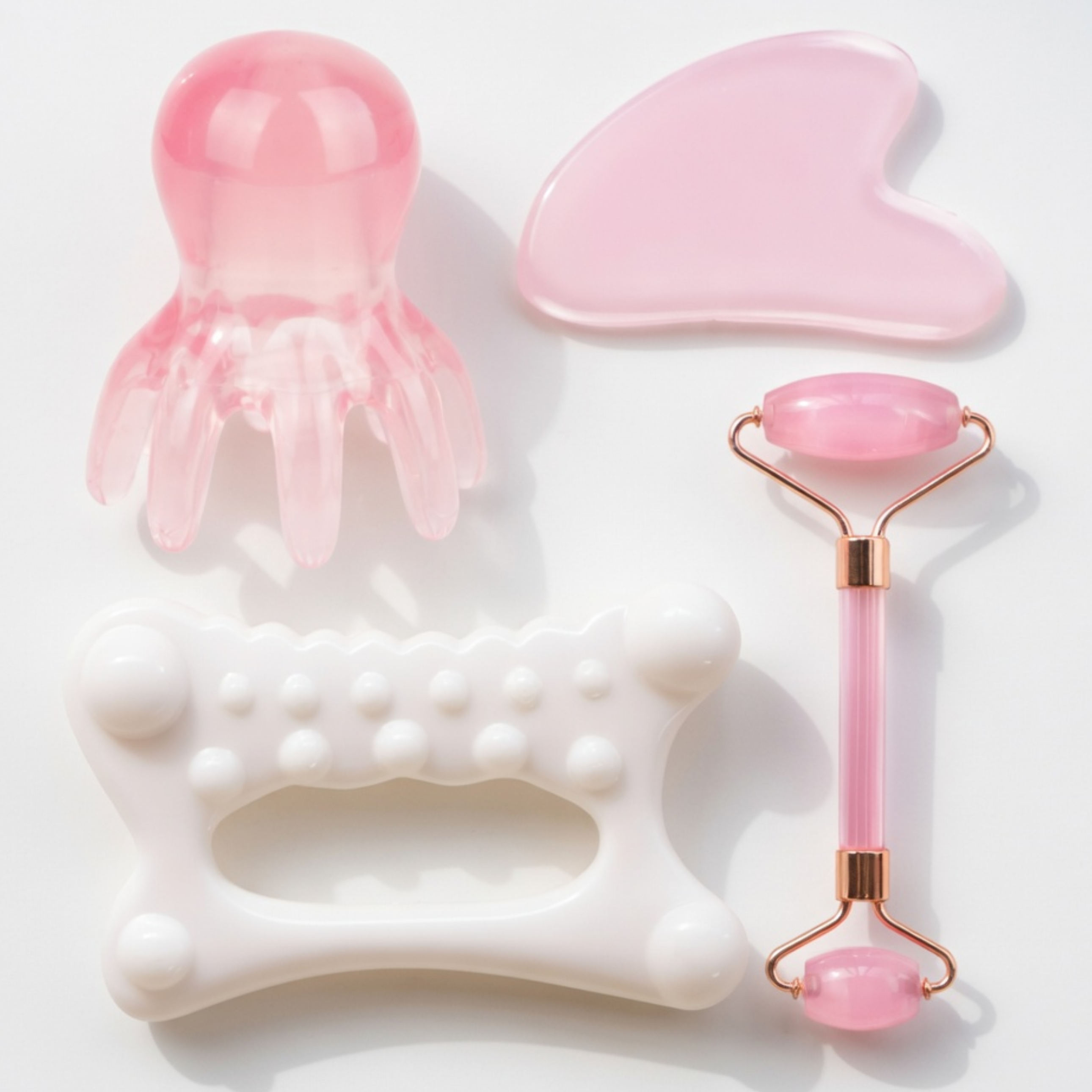 로제브 얼굴 괄사 마사지기 두피 도구, 페어리 핑크, 1개 14,560원