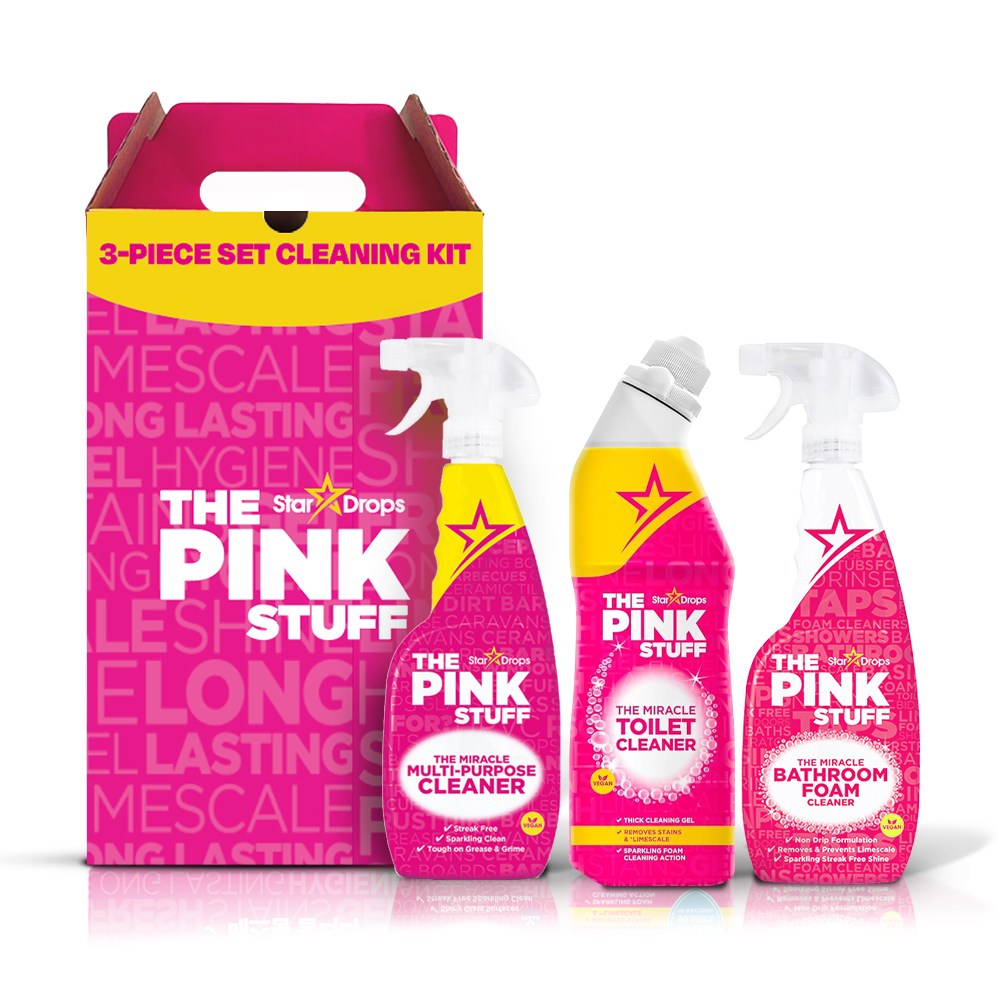 핑크스터프 욕실3종 변기세정제+배스룸폼클리너+윈도우클리너, 1세트 43,400원