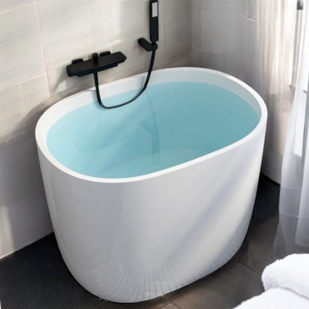 노티브 이동식 간이 성인 욕조 아크릴 1200 가정용 반신 목욕 원룸 깊은 목욕통 631,800원