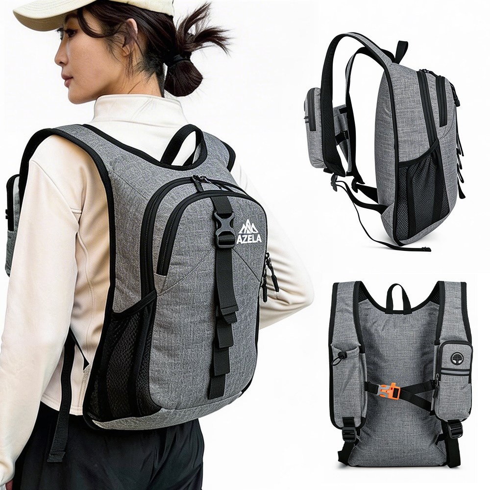 Jeernare 방수 초경량 3층 등산가방 접이식 수납 일체형 등산배낭 낚시 사이클 트레일러닝 백팩, 그레이 21,600원