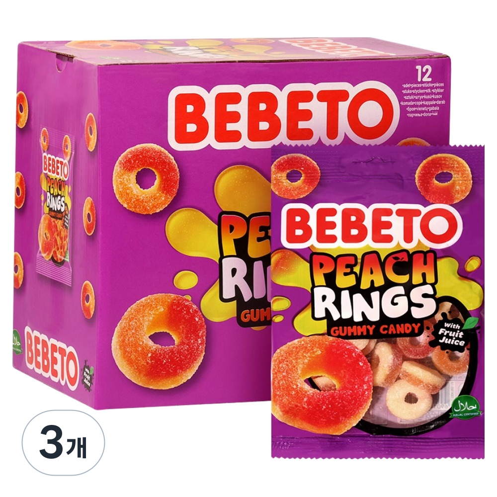 베베토 피치향링 젤리, 80g, 36개 41,700원