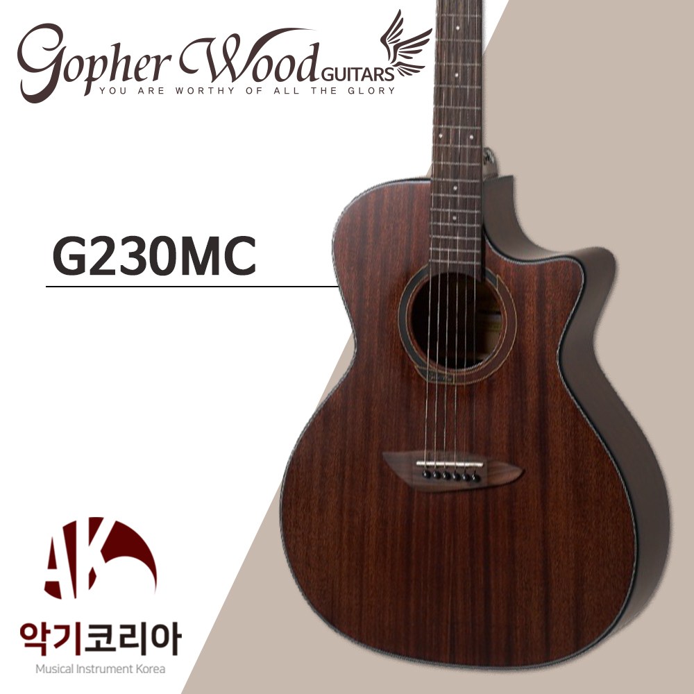 고퍼우드 G230MC 입문용 탑솔리드 어쿠스틱 통기타 299,000원