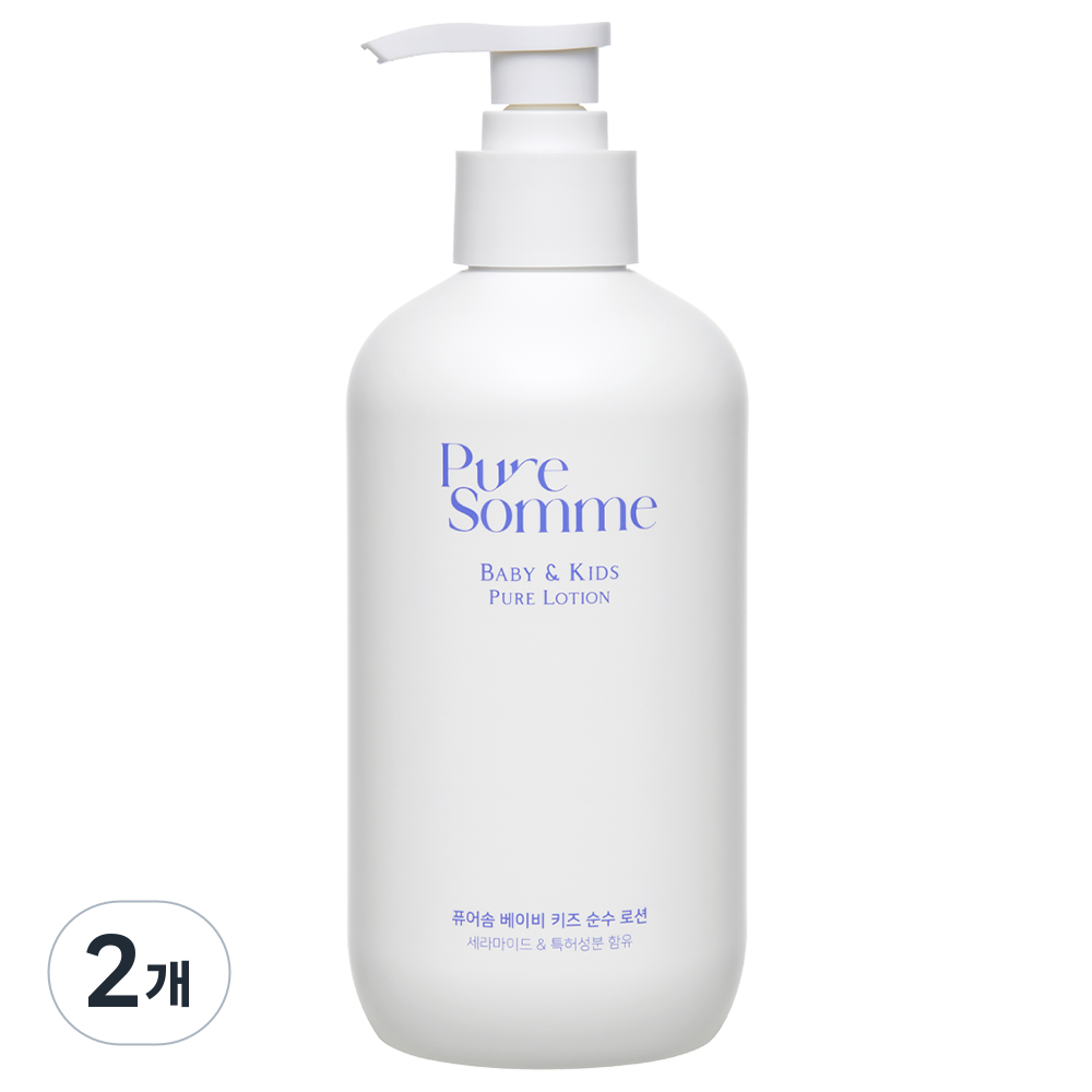퓨어솜 베이비 키즈 아토 케어 특허성분 민감성 진정 순수 로션, 2개, 360ml 38,990원