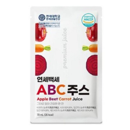[연세대학교 연세생활건강] 연세백세 ABC주스 30포 21,900원