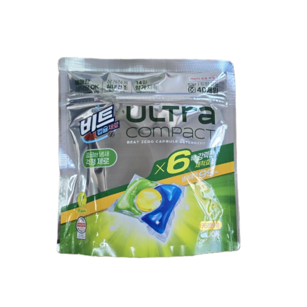 비트 제로 울트라 콤팩트 캡슐세제 실내건조 카모마일, 4개, 40개입 40,900원