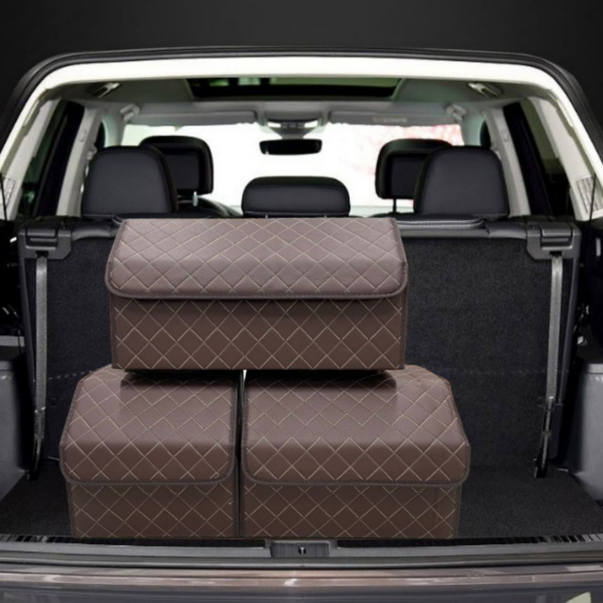 하비토 자동차 가죽 트렁크 정리함 세차용품 보관함 브라운 18,800원