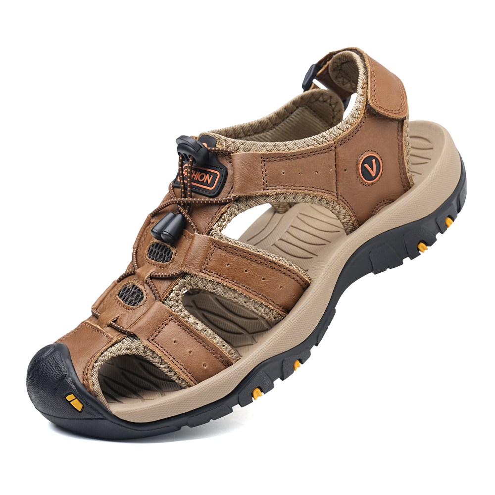 보이앤맨 소가죽 남자 샌들 남성 편한 등산 샌달 트래킹화 센들 (사이즈 250/255/260/265/270/275/280/285/290/295/300) 39,900원