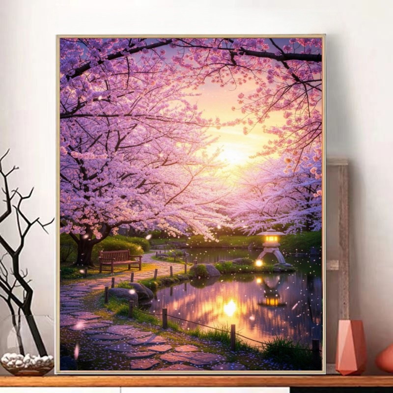 보석십자수 캔버스형 풍경화 diy 40 x 50cm, 1세트, CH040 23,800원