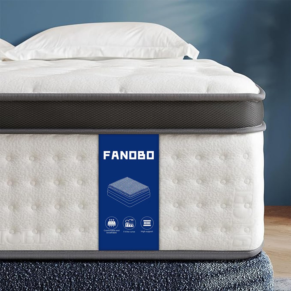 FANOBO 매트리스 포켓스프링 토퍼매트리스 침대 바닥 매트리스, 25cm, 중간 99,800원