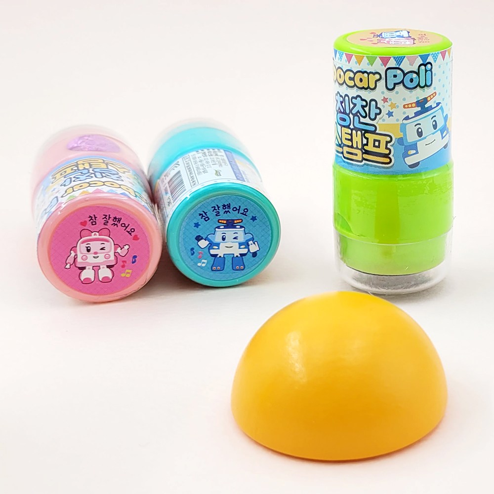 로보카폴리 칭찬스탬프 12개입 캐릭터 참잘했어요 칭찬도장 폴리 엠버 로이 헬리 39,600원