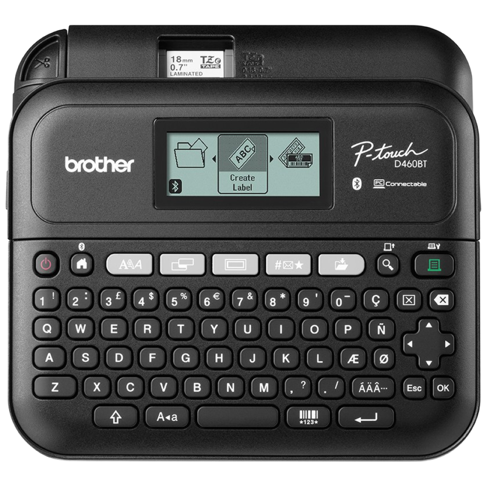 브라더 라벨프린터 PT-D460BT 12mm라벨테이프 증정 PT-D450 후속모델, 1개, PT-D460BT,사은품 12mm (녹색용지 흰색글자) 189,000원