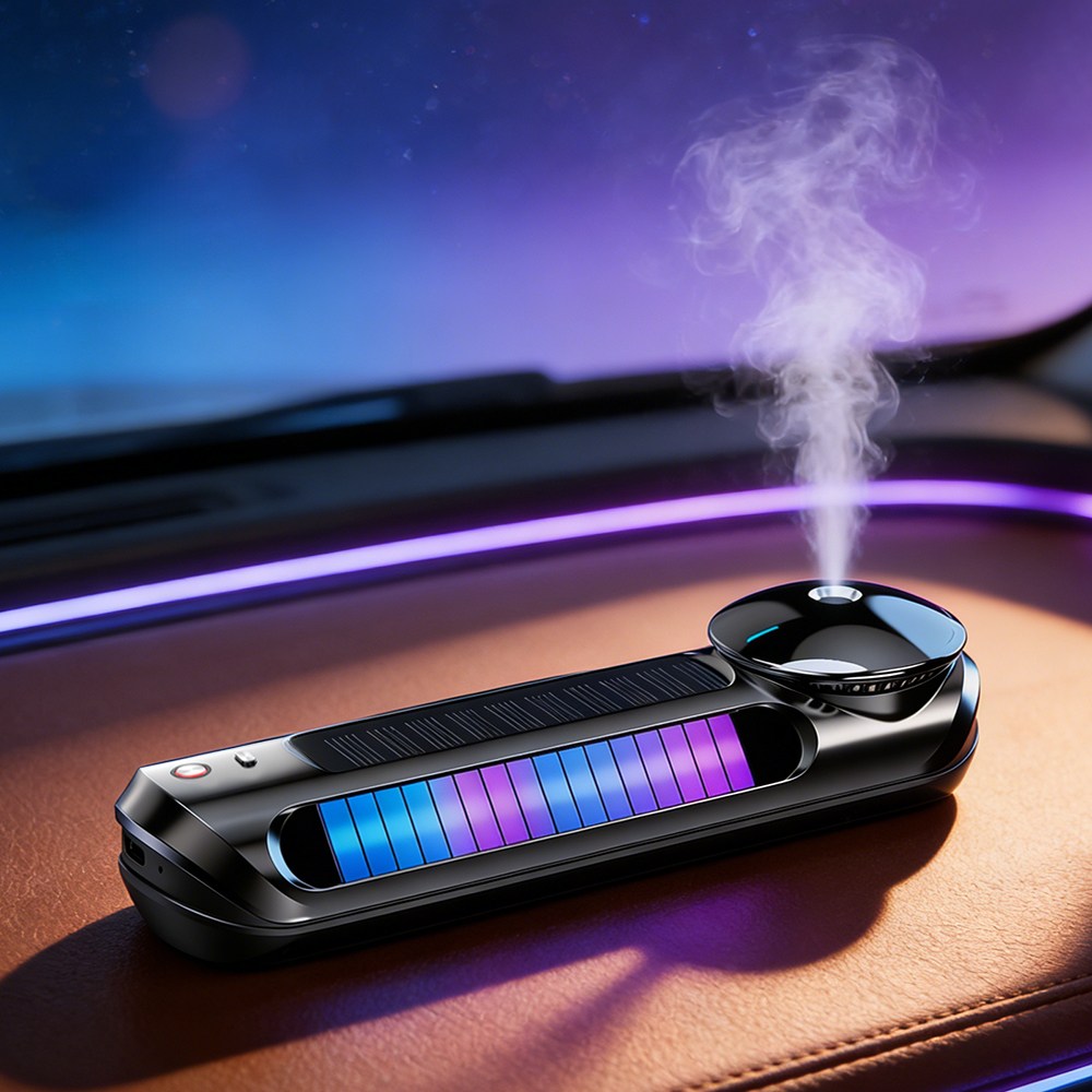 LJL 스마트 차량용 아로마 디퓨저 차량용 방향제 3단 향기 조절, 음악에 맞춰 변하는 분위기 등 ,향수 2병 세트 (로맨틱, 스위트), 1세트, 스윗 로맨틱 향 49,900원