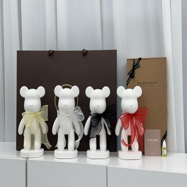고민몰 빅베어브릭 리본베어 실내 석고방향제 디퓨저 인테리어 소품 집들이 이사 선물 대용량 개업 답례품 34,800원