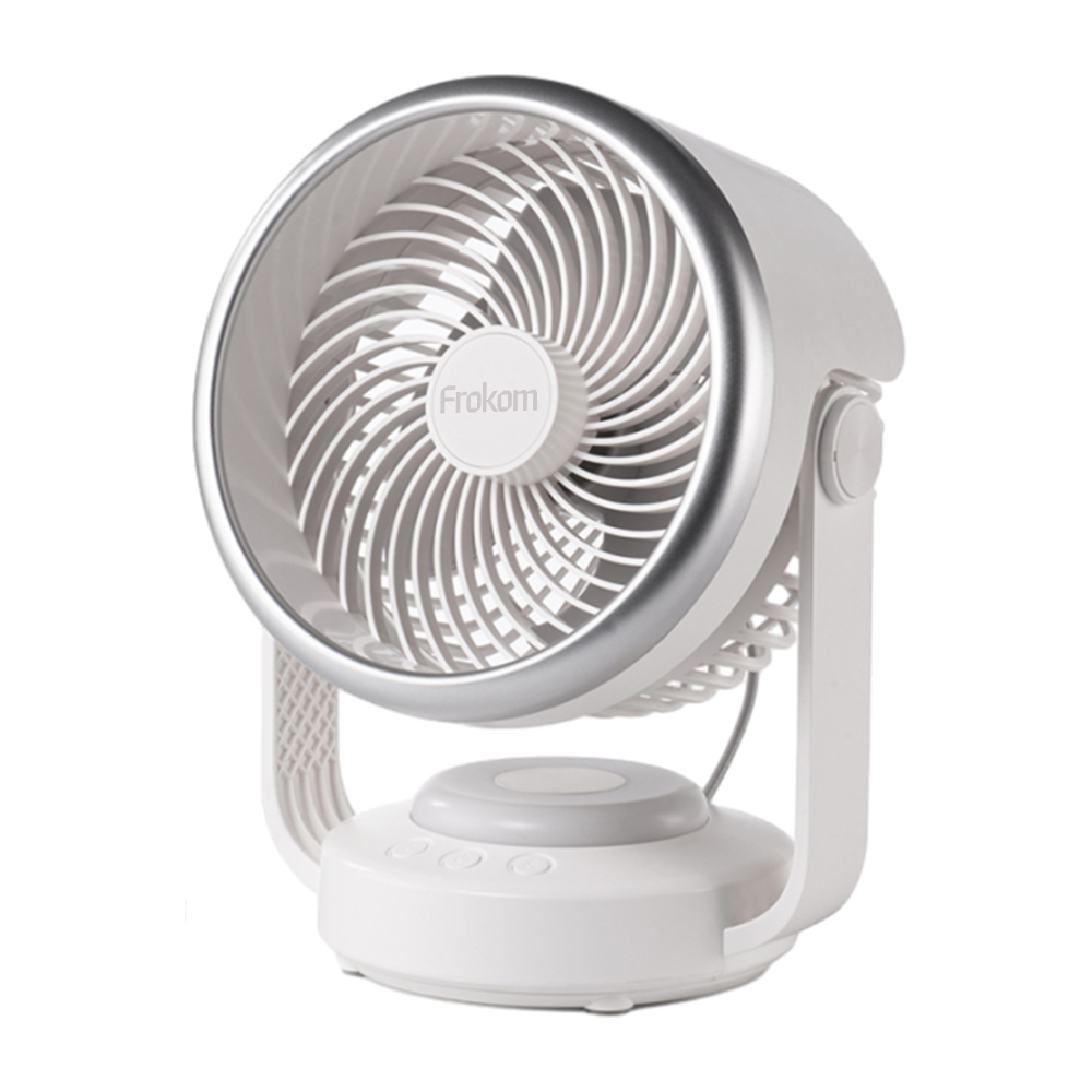 Frokom 무선 무드등 써큘레이터 탁상용 벽걸이 선풍기 270도회전 무소음 6000mah, 화이트 28,830원