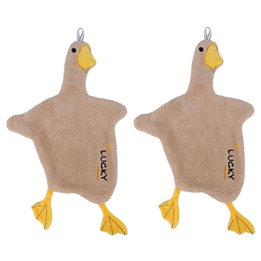 감성주방 오리 캐릭터 주방 욕실 손타월 걸이형 귀여운 행주타올, 2개, 갈색오리 5,890원