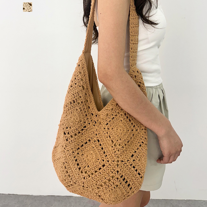 보니타콜렉티드 데일리 니트 손뜨개 안감 네트백니트숄더백 21,240원