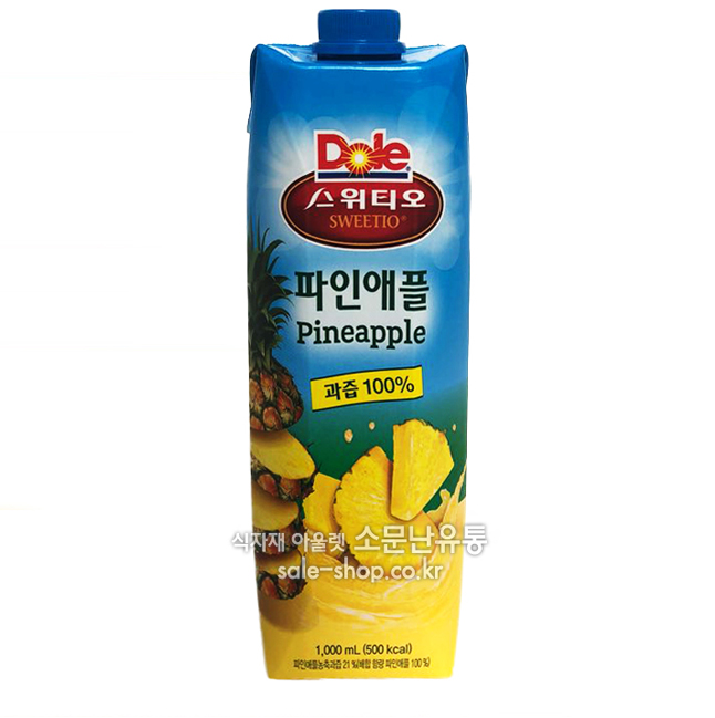 돌스위티오파인애플쥬스1000ml, 1L, 1개 7,000원