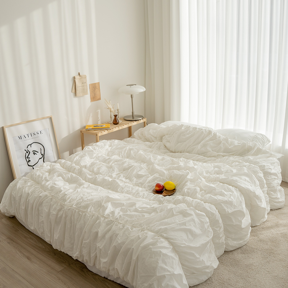 에어룸 코튼100 오가닉 드레스 셔링 차렵이불 패드세트 160,660원