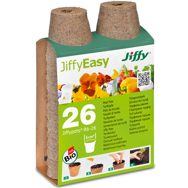 조이가든센터 Jiffy 지피원형포트 R6-26 6cm x 26개입 8,000원