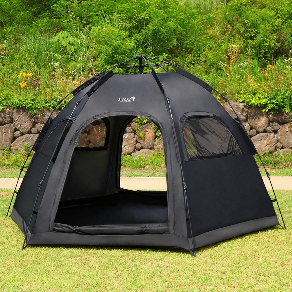 칼루스 오토 육각텐트 6P, 블랙, 5-6인용 76,900원