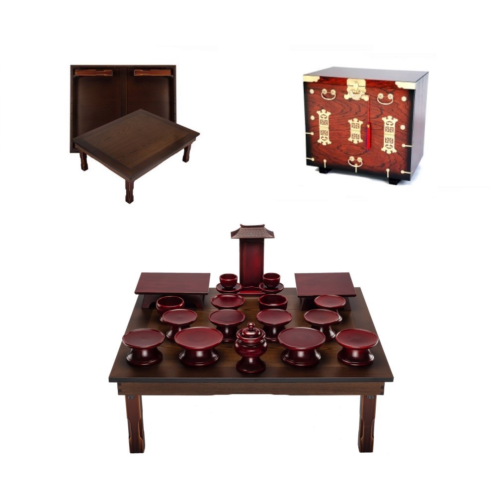 남원 문화재 물푸레 간편실속 제기 20p + 남원 창공 엔틱 다용도상 2.5x3.0 + 남원 앞닫이 제기 보관함 620,260원