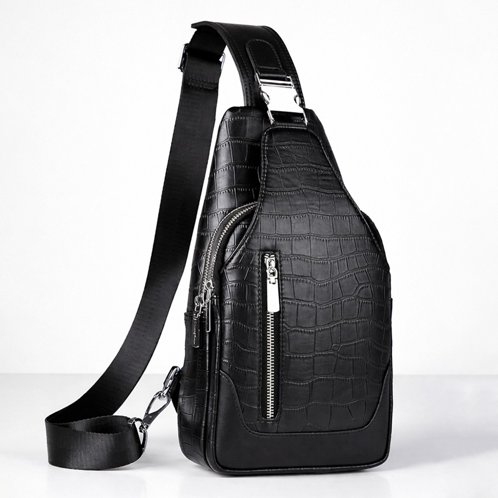 남자 슬링백 크로커 가죽 USB 충전 방수 크로스백 38,900원