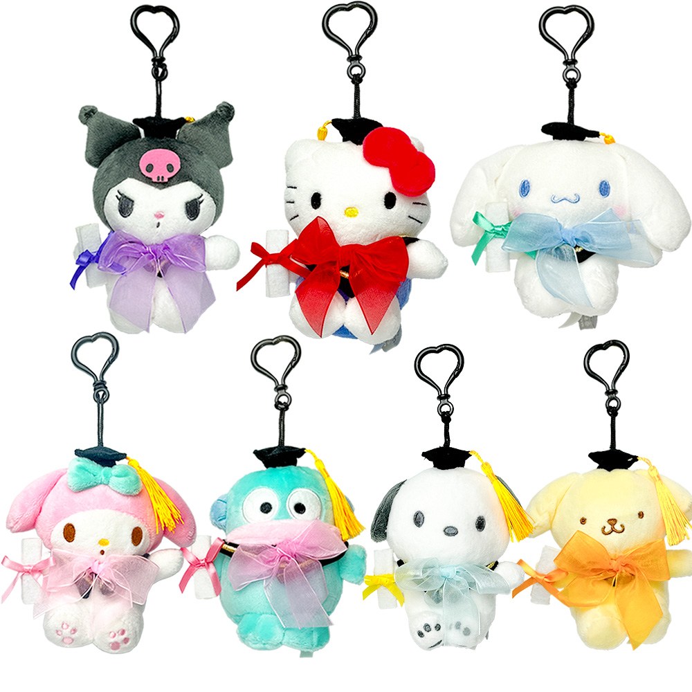 포치포치 산리오 인형 키링 학사모 가방고리 8,900원