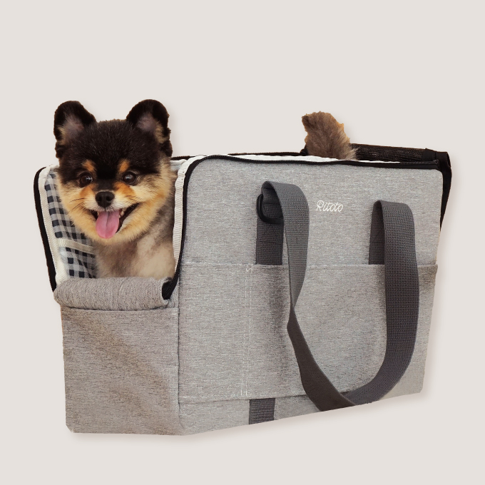 리토토 강아지 고양이 애견 이동가방 기내용 가방, 애쉬그레이, 1개 87,000원