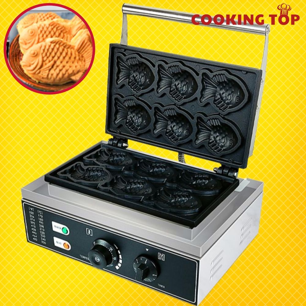 쿠킹탑 전기붕어빵기계 6구 장사 업소용 가정용 잉어빵 메이커 41,810원