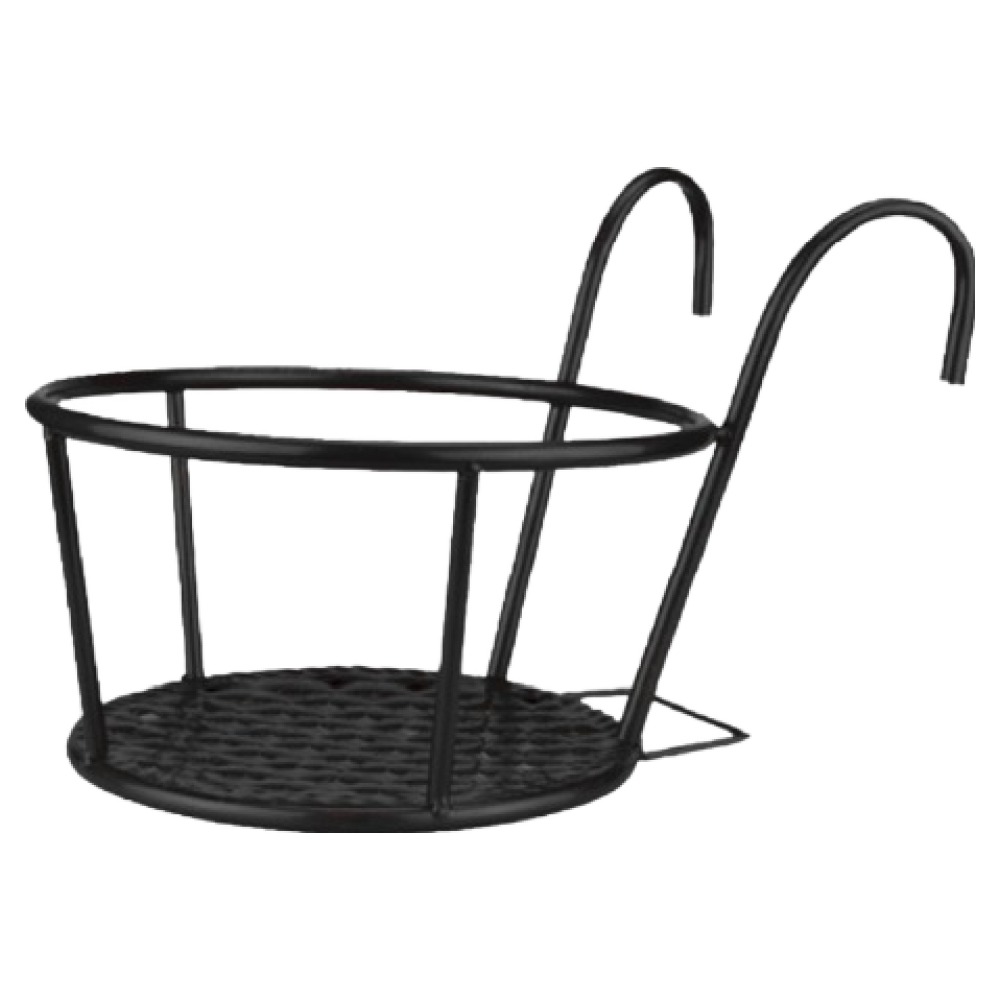 안다미 베란다 난간 철제 화분 스탠드 걸이, 블랙, 1개 8,500원