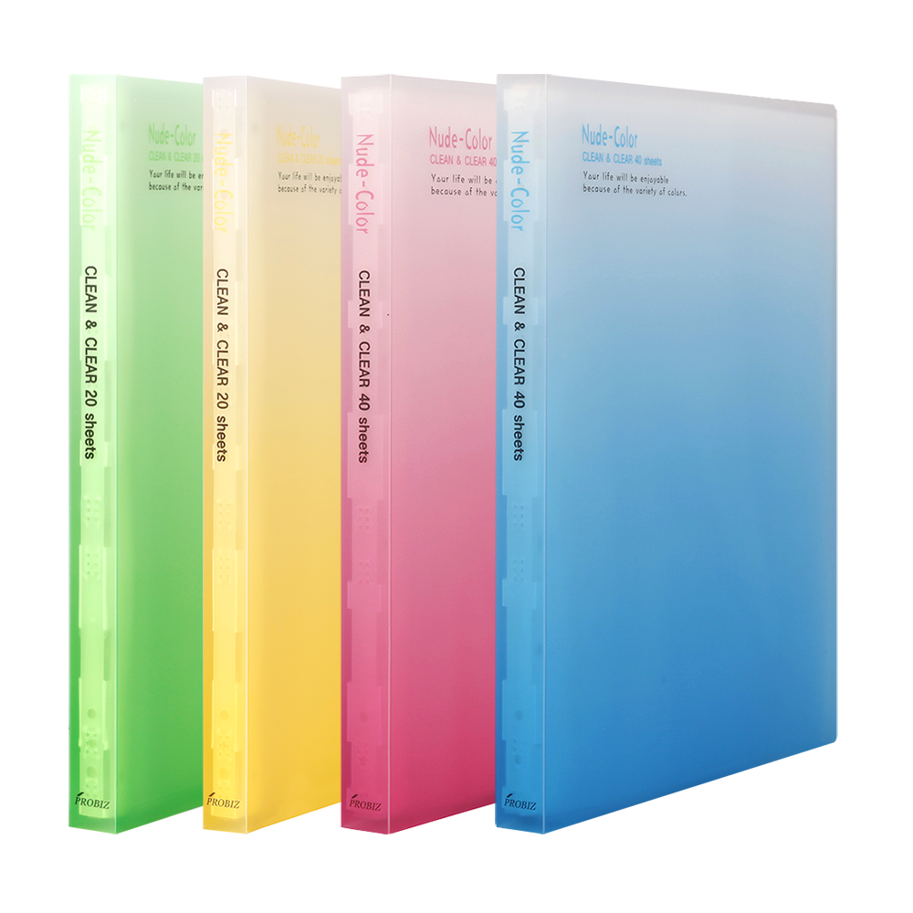 프로비즈 그라데이션 클리어파일 20매 40매 A4 3,400원